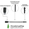 Golf Swing Trainer Golf Swing Training Aid Ergonomic Golf Grip Trainer Non Slip Handle Golf Practice Stick for Chipping Hitting
